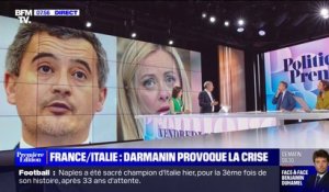 ÉDITO - Polémique entre la France et l'Italie sur la gestion des flux migratoires: Gérald Darmain "visait moins Giorgia Meloni que Marine Le Pen"