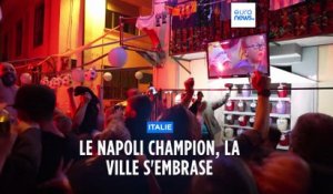 Naples sacrée championne d'Italie, la ville s'embrase