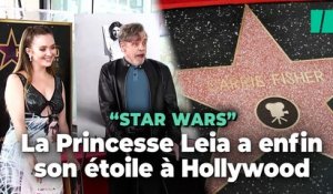 « Star Wars » : Carrie Fisher a enfin son étoile sur Hollywood Boulevard