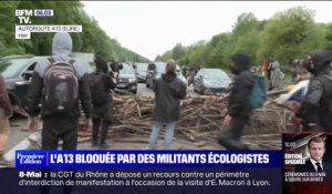 Blocage de l'autoroute A13: l'opération coup de poing de militants écologistes