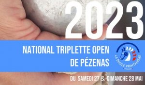 National à pétanque triplette open de Pézenas - Direct WebTV 2023