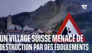 Un village suisse menacé de destruction par des éboulements