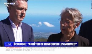"Arrêter de renforcer les normes": Élisabeth Borne revient sur les propos d'Emmanuel Macron sur notre ambition climatique