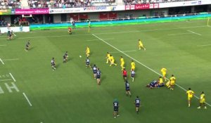 TOP 14 - Essai de Clement DOUMENC (MHR) - Montpellier Hérault Rugby - Stade Rochelais - Saison 2022-2023