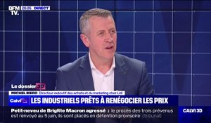 Prix de l'alimentaire: Michel Biero (Lidl) "salue l'action de Bercy" après que les industriels aient accepté d'anticiper les renégociations avec les distributeurs