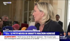 "Ce type d'agissement doit être très sévèrement sanctionné par la justice": Marine Le réagit à l'agression du petit-neveu de Brigitte Macron