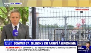 Le président ukrainien Volodymyr Zelensky est arrivé à Hiroshima pour participer au G7