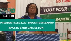 [#Reportage] Présidentielle 2023 : Paulette Missambo investie candidate de l’UN