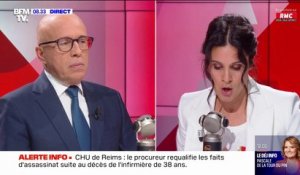 Éric Ciotti exprime son "émotion" et  apporte son "soutien" après le décès d'une infirmière au CHU de Reims