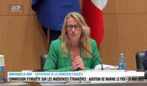 Audition à l'Assemblée nationale - Ingérences étrangères : audition de Marine Le Pen