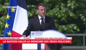 Emmanuel Macron : «Notre France a le visage des femmes et des hommes de devoir qui la servent »