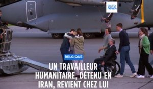 L'humanitaire belge Olivier Vandecasteele de retour à Bruxelles : la joie des retrouvailles
