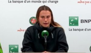 Roland-Garros - Sabalenka : "Elle ne méritait pas de quitter le court de cette façon"