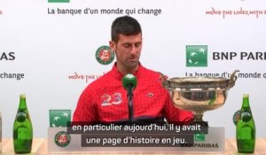 Roland-Garros - Djokovic fier du record et pense déjà à Wimbledon