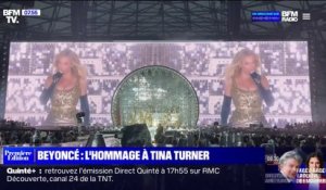 Les images de l'hommage de Beyoncé à Tina Turner lors de son concert au Vélodrome à Marseille