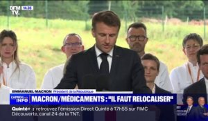 Emmanuel Macron: "Il faut relocaliser" la production de 25 médicaments essentiels en France