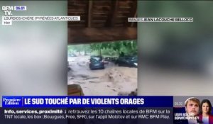 Le sud de la France touché par de violents orages, des routes et des maisons inondées