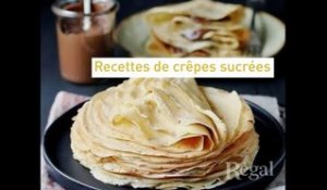 Sélection de crêpes sucrées  | regal.fr