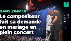 Le compositeur Hans Zimmer fait sa demande en mariage en plein concert (et la réponse est oui)