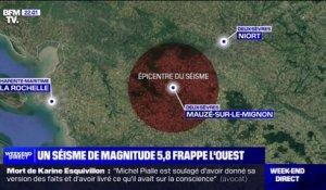 Un séisme de magnitude 5,8 a frappé l'ouest de la France