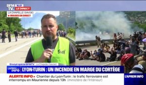 Julien Troccaz (Sud Rail): "On est mobilisé parce qu'on est contre le projet Lyon-Turin et surtout, on a d'autres propositions" concernant le chantier
