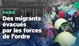 A Paris, des centaines de jeunes migrants sont évacués sous haute tension