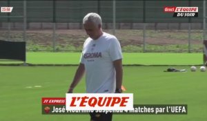 Mourinho (AS Rome) suspendu 4 matches par l'UEFA - Foot - C3