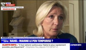 Marine Le Pen sur la mort de Nahel: "Les propos tenus par le président de la République sont très excessifs"