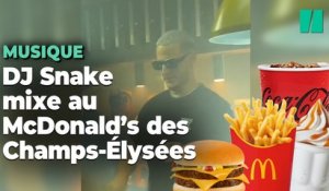 DJ Snake a transformé le McDonald’s des Champs-Élysées en vraie boîte de nuit