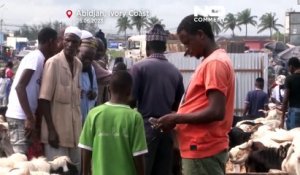 Les musulmans de Côte d'Ivoire fêtent la Tabaski, mais le prix des chèvres a grimpé