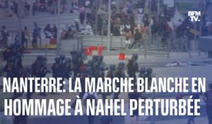 La marche blanche en hommage à Nahel perturbée à Nanterre
