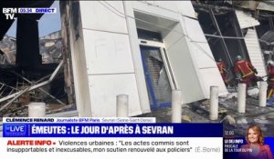 À Sevran, un magasin incendié et pillé durant la nuit d'émeutes