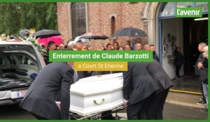 Vives émotions à l'enterrement de Claude Barzotti
