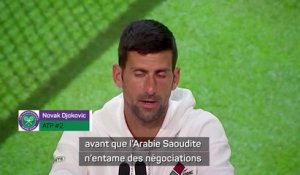 Wimbledon - Djokovic pas contre l’Arabie Saoudite mais en protégeant "l’intégrité, la tradition et l’histoire du tennis”