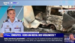 "On est sur une désescalade", la porte-parole de la gendarmerie nationale Nassima Djebli s'exprime après une sixième nuit d'émeutes