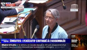 Élisabeth Borne en réponse à la députée LFI, Mathilde Panot: "Je cherche vos condamnations et j'entends des excuses"