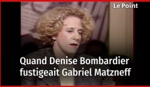 Décès de Denise Bombardier : quand l'écrivaine interpellait Gabriel Matzneff