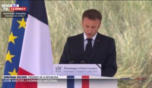 Emmanuel Macron: "Léon Gautier était l'un de ces Français ordinaire, résolu à accomplir l'extraordinaire"