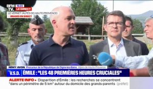Disparition inquiétante d'Emile, 2 ans: "Aucune hypothèse n'est éludée, aucune n'est privilégiée", affirme Rémy Avon, procureur de la République de Digne-les-Bains