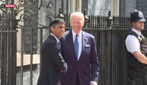 Joe Biden est arrivé au 10 Downing Street pour rencontrer Rishi Sunak