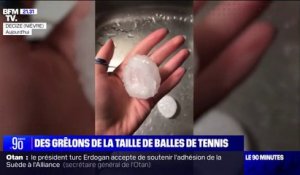 Orages: de puissants orages et de gros grêlons dans l'Est de la France