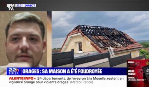 Orages dans l'Allier: "Je n'ai plus de maison", un habitant de Billy (Allier) dont la maison a été foudroyée témoigne sur BFMTV
