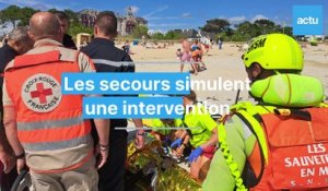 Exercice secours en mer Carnac Morbihan