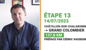 TDF 2023 : Cédric Vasseur préface la 13e étape