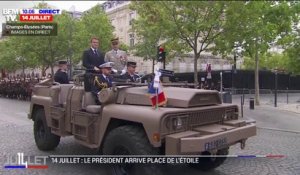 Défilé militaire du 14-Juillet: Emmanuel Macron passe en revue les troupes