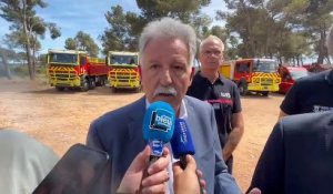 Christophe Mirmand le Préfet de Région et Richard Mallié le président des Pompiers13