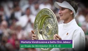 Wimbledon - Voundrousova remporte la finale face à Jabeur