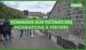Hommage aux victimes des inondations à Verviers