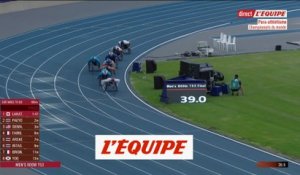 Fairbank 5e et Brignone 8e de la finale du 800m T53 - Para athlétisme - Mondiaux (H)