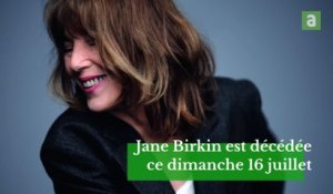 La chanteuse Jane Birkin est décédée